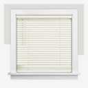 CHICOLOGY Cordless Mini Blinds, 1 Inch Vinyl Window Blinds, Room Darkening & Privacy, Easy Install with Adhesive Brackets, Child Safe, for Windows, Doors & Campers, Alabaster,26" W x 72" H