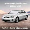 EcoNour Windshield Sunshade Compatible for Toyota Camry 2007-2009 2010 2011, LE, SE, SE Nightshade, XLE, XSE, TRD, Sun Visor for Front Windshield Sun Shade Cover, UV Heat Protector, Car Accessories