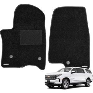 WENNEBIRD Superior Carpet Front Row Floor Mats for 2021-2025 Chevrolet Suburban, 0.6-Inch Ultra-Thick, Noise-Reducing, All-Weather Waterproof Anti-Slip  2-Pc Set