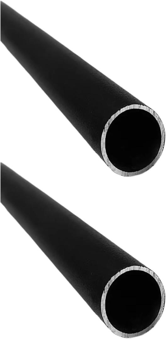 Black Aluminum Round Tubing OD 20mm ID 16mm WT 2mm 1000mm Long 2 Pack, Black Color Aluminum Round Tube OD x ID x WT x L 0.79 x 0.63 x 0.08 x 39.37" inch (Appr) 2Pcs