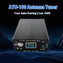 V3.2 ATU-100 EXT Automatic Antenna Tuner for Ham Radio 1.8-55MHz, Low SWR Tuner, Compact Design, Works with Amateur Radio Equipment, Ideal for POTA/SOTA/DX with 5000mAh Battery