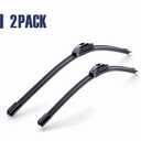 28"+15" Windshield Wiper Blades Replacement for Nissan Sentra 2019 2018 2017 2016 2015 2014 2013+More Cars (Pack of 2) Front Wiper blades,J/U Hook Adpater