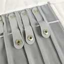 Portable Jewelry Roll Untangled Secure Necklace Travel Storage Bag Displays Holder 16 Chain (Black and Gray)