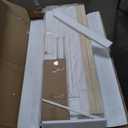 Merax Farmhouse Wood Murphy Bed Chest, Foldable Wall Platform Bed with Storage Drawer/Space Saving/Wood Slat Support/Full, White +Natural