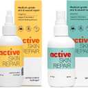 Active Skin Repair - First Aid Natural & Non-Toxic Healing Ointment & Antiseptic Spray for Minor Cuts, Wounds, Scrapes, Rashes, Sunburns, and Other Skin Irritations (Bundle, Combo, 3 oz Each)