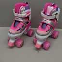 Sowume Adjustable Roller Skates for Girls and Women, All 8 Wheels of Girl's Skates Shine, Safe and Fun Illuminating for Kids