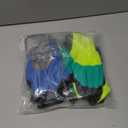 2/6 Pair Gardening Gloves Safety Work Gloves Rubber Protective Work Gloves with Gripper Medium, Green and Blue