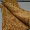 DEZENE Pack of 2 Golden Brown Decorative Throw Pillow Covers 18x18 Cozy Soft Chenille Accent Vintage Square Couch Pillow Covers for Home Decor Bed Sofa Living Room