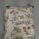 Cute Christmas Area Rugs 3x5 Washable - Ultra Thin Soft Xmas Tree Berries Holly Branches Festive Winter Rug, Modern Floral Woodland Christmas Carpet for Kitchen Bedroom Dorm Entryway Fire Place (Beige)