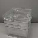 ClearSpace Clear Plastic Storage Bins  XL 4 Pack Perfect for Kitchen,Fridge, Pantry Organization, Cabinet Organizers
