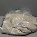 BGment Cream Beige Velvet Curtains 96 Inch for Bedroom, Thick Thermal Insulated Room Darkening Curtains Noise Reduce Back Tab and Rod Pocket Window Panels for Living Room, 2 Panels, 52 x 96 Inch