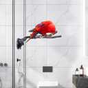 2pc Parrot Perch Stand with Suction Cup, Natural Wood Bird Perch, Adjustable 5.9 Inch for Small and Medium Birds, Promotes Healthy Beaks and Nails, fit for Bird, Cockatoo, Macaw, Parakeet