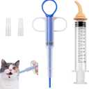 Pet Medical Feeding Dispenser Tool Set - Pet Feeding Nipple Syringe for Kitten Puppy and Bunny, Cat Pill Sh-ooter Pet Piller Guns, Silicone Feeding Pacifier for Wildlife Small Animals