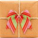 12 Pcs Christmas Bows 6 Inch Pink Red Green Candy Cane Lollipop Ribbon Bows for Xmas New Year Party Holiday Home Decor (Pink, Striped)