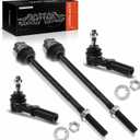 A-Premium 4Pcs Front Outer & Inner Tie Rod End Kits, Compatible with Chevrolet & GMC & Hummer - 2001-2019 - Silverado 1500/2500/3500 Suburban 2500 Avalanche & Sierra 1500/2500/3500 Yukon XL 2500 & H2