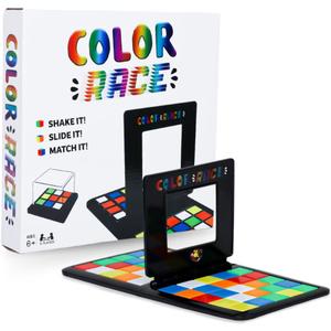 Point Games Color Race Game  2-Player Speed Race for Kids and Adults  Shake, Slide and Match Brain-Teaser Puzzle Game  Fun Speed-Solving Travel Board Games