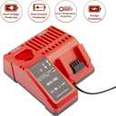 Replacement Charger for MK12 & for MK18 Multi-Volatge Rapid Charger for 48-59-1812 MK 12 Volt and 18 Volt XC Lithium-Ion Battery 48-11-2420 48-11-1815 48-11-1840 48-11-1841 48-11-1850