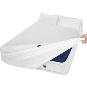 Sleep Solution Moonsea 2 Count White Pillow Case 20x30 inches, Twin Size Fitted Sheet Sleep Solution Moonsea 2 Count White Pillow Case 20x30 inches, Twin Size Fitted Sheet