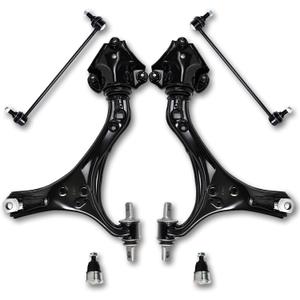 6Pcs Front Lower Control Arm with Ball Joint Suspension Kit Compatible With Honda Accord 2013-2017, Compatible With Acura TLX 2016-2020, K642509, K642517, K500315, K750650, K750651