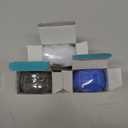 vodvob reusable silicone gloves, finger protectors for epoxy resin casting DIY crafts, household cleaning gloves (white, blue, and grey) 3 Pack