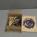 Wooden Puzzles for Adults - Mechanical Eyes Wooden Jigsaw Puzzle, Unique Animal Shaped Wood Puzzles Adult, Christmas Birthday Gifts for Friends/Family, Home Decor 8.5 * 8.5in 100pcs (Small)