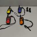 Wishouse Walkie Talkies for Adults Long Range-Rechargeable 4 Pack 2 Way Radios, Hiking Accessories Camping Gear Xmas Birthday Gift for Kids Family with Lamp,SOS Siren,NOAA Weather Alert,Easy to Use (Red Blue Orange Yellow)