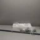 H-Type Track Lighting, 3-Pack Black Pendants Light Fixtures with 40-Inch Track Lighting Rail & H Track Floating Canopy Connector, Dining Room Hanging Light Seeded Glass Shades E26 Bulb Base