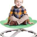 Qusases Sensory Swivel Chairs for Kids, Spinning Chair for Autistic Kids, Sit and Spin Sensory Toys, Training Body Coordination, Autism ADHD Chairs Indoor Outdoor Play Equipment (Green), 20.6 inches x 10 inches x 17.9 inches