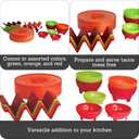 Imusa 12pc Taco Fiesta Set, Red/Orange/Green (Pack of 4)