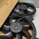 Dual Radiator Fan with Control Module Replacement for Pathfinder 2013-2017 Replacement for QX60 2014-2019 Replacement for JX35 2013 Replacement for 621-586 621586 214813JA2E NI3115149