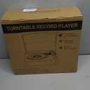 Vinyl Record Player with Speakers Vintage Turntable for Vinyls Records Belt-Driven Turn Table Support 3-Speed, Wireless Playback, Headphone, AUX-in, RCA Line LP Phonograph for Sound Enjoyment Black