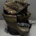 Foxelli Chest Waders, Waterproof 4mm Neoprene Hunting & Fishing Waders for Men & Women with Boots Size 10