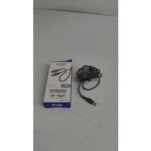 ZGEAR 6FT Silicone Rubber Sync and Charge Cable GREY