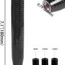 muge racing Universal Carbon Fiber Long Shift Knob 180mm Automatic/Manual Gear Shift Knob for Most Vehicles with 3 Adapters