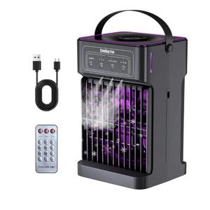 Portable Air Conditioners, 4-IN-1 Portable AC Unit with 3 Wind Speeds, 3 Spray Mode, 7 Night Light & 2-8H Timer Air Conditioner Portable,Personal Small Mini Air Conditioner Air Cooler for Room Camping