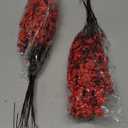 Hananona 10 Pcs Babys Breath Artificial Flowers Real Touch Fake Red Flowers Silk Plants for Christmas Home Decor Indoor Floral Arrangement Table Centerpieces Halloween Decor (Red, 10)