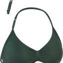 AUROLA Influence Adjustable Strappy Sports Bras for Women,Low Support Seamless Backless Padded Straps Impact Yoga Gym Bra (X-Small, Eden Green)