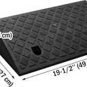 Curb Ramp Portable Lightweight Heavy Duty Plastic Threshold Ramp for Driveway, Loading Dock, Sidewalk, Car, Scooter, Bike, Motorcycle