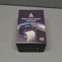 Minimal Toilet Paper Holder - Self Adhesive Wall Mount, NO Drill, Easy Installation, for Bathroom (Black)