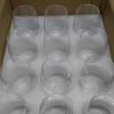 Stemless Wine Glasses Set of 12, 15 Ounce Smooth Rim Standard Wine Glass Tumbler for Red, White Wine, Dishwasher Safe