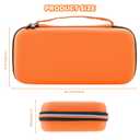 FANPL Orange Case for Nintendo Switch 2 (2025) Accessories, Portable Hard Travel Cover with 10 Game Card Slots