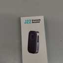 COMSOON Bluetooth Receiver for Car, Noise Cancelling 3.5mm AUX Bluetooth Car Adapter, Wireless Audio Receiver for Home Stereo/Wired Headphones, Hands-Free Call, 16H Battery Life - Black+Silver