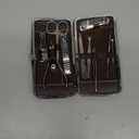 Manicure, Pedicure Kit, Nail Clippers, Professional Grooming Kit, Nail Tools with Luxurious Travel Case, Set of 12  (nail clippers 12pcs)