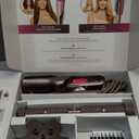 Shark FlexFusion Hair Straightener & Powerful Dryer with Diffuser, Fusion Hair Brush, Ceramic Air Styler with Auto-Wrap Curlers, Ceramic Plates, Cosmic Blush HD642S,  Curly & Coily Hair w/ Straightener, Cosmic Blush