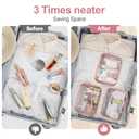 PACKISM Clear Makeup Bag - TSA Approved Toiletry Bag for Travel Size Toiletries, Travel Clear Toiletry Bag Quart Size Bag, Carry on Airport Airline Compliant Bag, Rose Pink(for age 12 or above) (Medium)