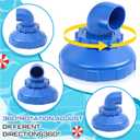 Baquler 2pcs Pool Jet Nozzles Jets for Bathtub at Home 360swivel Rotatable Pool Inlet Nozzle Fitting Swimming Pool Return Jet Replacement Part Compatible with Intex Spa Spout Accessories, 3.15 inches