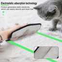 2 x Pet Hair Removal Glove, Magic Brush Pet Hair, Cat Comb, Washable Reusable Dogs Cats Hair Gloves for Furniture, Bed, Sheets, Couch, Clothes, Carpet, Car Seat, Pet Grooming, Curtain (2PCS)