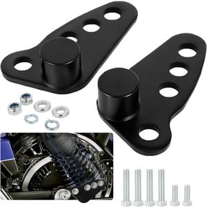 1-3" Motorcycle Rear Lowering Kits Adjustable for Touring Standards Models, Street Glide/Electra Glide/Ultra Glide/Road King 2002-2016, Low Rider/Fat Bob 2002-2017 and More Models