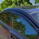 Window Visors Compatible with 2012-2016 Subaru Impreza & 2015-2021 WRX STI, Acrylic Smoke Tinted Semi-Transparent Rain Guards Wind Deflector by IKON MOTORSPORTS