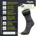 Alvada Warm Thermal Wool Socks for Winter Moisture Wicking and Breathable Cozy Boot Socks (Medium-Large, A8-black (3 Pairs))